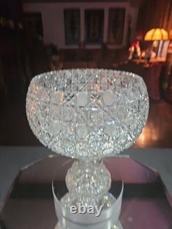 10 Egg Nog Punch Bowl Base American Brilliant period Cut Glass Crystal Harvard 10 Egg Nog Punch Bowl Base American Brilliant period Cut Glass Crystal Harvard