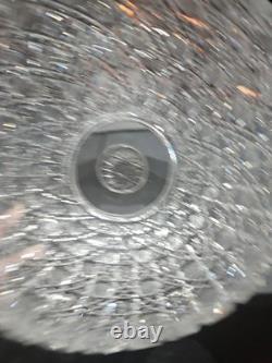10 Egg Nog Punch Bowl Base American Brilliant period Cut Glass Crystal Harvard