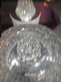 10 Egg Nog Punch Bowl Base American Brilliant period Cut Glass Crystal Harvard