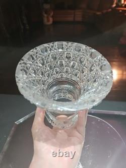 10 Egg Nog Punch Bowl Base American Brilliant period Cut Glass Crystal Harvard