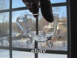 10 Pc Viking Glass Princess Clear 3 Toed Punch Bowlladle8 Cupseuc