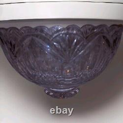 10 WATERFORD MASTER CUTTER CRYSTAL Heavy 7.5lbs CENTERPIECE TRIFLE PUNCH BOWL