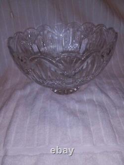 10 WATERFORD MASTER CUTTER CRYSTAL Heavy 7.5lbs CENTERPIECE TRIFLE PUNCH BOWL