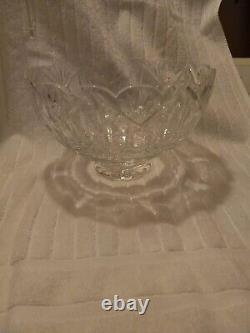 10 WATERFORD MASTER CUTTER CRYSTAL Heavy 7.5lbs CENTERPIECE TRIFLE PUNCH BOWL