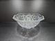 11 CAMBRIDGE Star / Diamond Design Pressed Glass Punch Bowl 2351