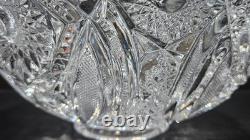 11 CAMBRIDGE Star / Diamond Design Pressed Glass Punch Bowl 2351