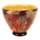 11 Mouth Blown Art Glass Centerpiece or Punch Bowl Multi-Color