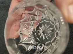 11 PC Nachtmann Bleikristall Crystal Anglia Pattern Punch Bowl Set WithLid 8 Cups