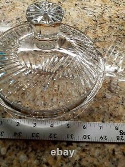 12 In Beautiful Crystal punch bowl with lid and Spoon