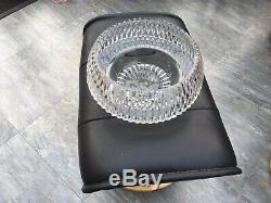 12 QUALITY HEAVY Centrepiece Footed Cut Glass Punch Fruit Bowl Polished Pontil