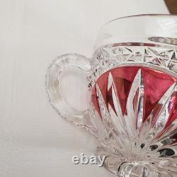 (12) Ruby Red, The Byrdes Collection Punch bowl cups by Hofbauer