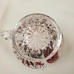 (12) Ruby Red, The Byrdes Collection Punch bowl cups by Hofbauer