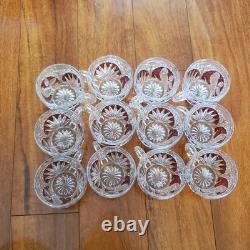 (12) Ruby Red, The Byrdes Collection Punch bowl cups by Hofbauer
