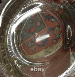 13 Pc Vintage Heisey Victorian Glass Punch Bowl & 12 Grape Pattern Cups Set 13 Pc Vintage Heisey Victorian Glass Punch Bowl & 12 Grape Pattern Cups Set
