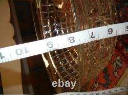 13 Pc Vintage Heisey Victorian Glass Punch Bowl & 12 Grape Pattern Cups Set 13 Pc Vintage Heisey Victorian Glass Punch Bowl & 12 Grape Pattern Cups Set