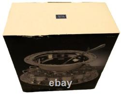 13 x 7 VINTAGE Royal Limited Silver-Plated PUNCH BOWL Set with 12 Cups, Ladle&Tray
