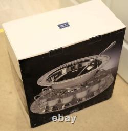 13 x 7 VINTAGE Royal Limited Silver-Plated PUNCH BOWL Set with 12 Cups, Ladle&Tray