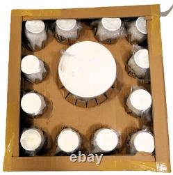 13 x 7 VINTAGE Royal Limited Silver-Plated PUNCH BOWL Set with 12 Cups, Ladle&Tray