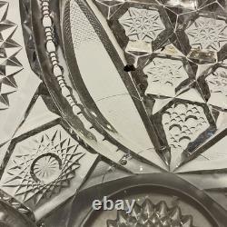 14 American Brilliant Period Cut Glass Punch Bowl