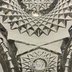 14 American Brilliant Period Cut Glass Punch Bowl