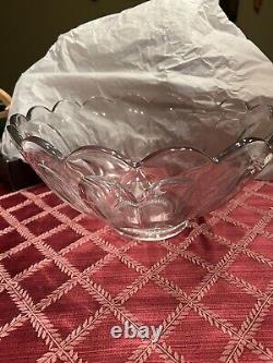 14 Heisey Glass Marked Bowl in The Colonial Pattern Punch Cups Sold Separately