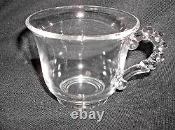 14 Pc Imperial Glass Ohio Candlewick Clear Punch Bowl Set #400