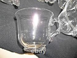 14 Pc Imperial Glass Ohio Candlewick Clear Punch Bowl Set #400