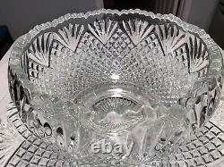 14 Pc LE Smith Pineapple Punch Bowl + Underplate & Cups