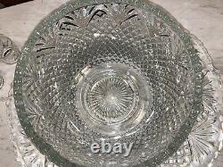 14 Pc LE Smith Pineapple Punch Bowl + Underplate & Cups