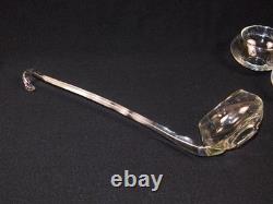 14 Pc Reikes Crisa Moderno MCM Clear Glass Punch Bowl Set Mid Century Modern