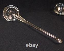 14 Pc Reikes Crisa Moderno MCM Clear Glass Punch Bowl Set Mid Century Modern