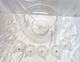 14 Piece Punch Bowl Set withLadle Hand Blown Crystal Moderno Riekes Crisa NOS Vtg