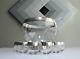 14 Piece Vintage LUXE Dorothy THORPE Silver GLASS ROLY POLY Punch Bowl SET