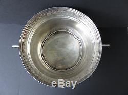 15 Pcs. Antique c. 1900 Art Nouveau Orivit Silverplate Etched Glass Punch Bowl Set