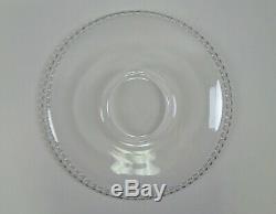 15pc Set Imperial Glass CANDLEWICK Glass Punch Bowl, Under Plate, Ladle, 12 Cups
