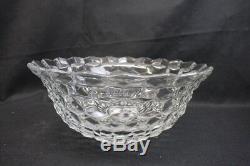 18 Piece 14 Fostoria American Clear Early American Punch Bowl Set + Underplat