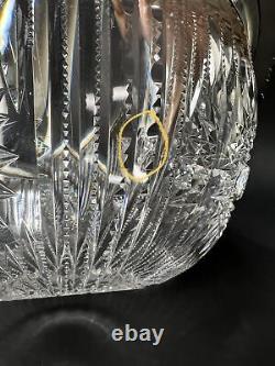 1899 American Brilliant Cut Glass Gorham Sterling Silver Punchbowl Centerpiece