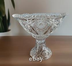 1910 Cambridge Glass #2351 Punch Bowl + Pedestal Stand, Near Cut