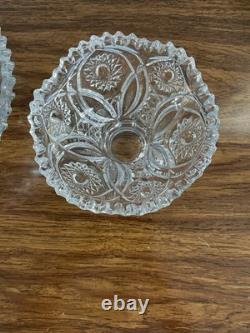 1910 Cambridge Glass #2351 Punch Bowl + Pedestal Stand, Near Cut