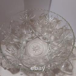 1960's Anchor Hocking (EAPC) Punch Bowl, Ladle, 12 Cups/11 Hangers, original