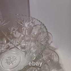 1960's Anchor Hocking (EAPC) Punch Bowl, Ladle, 12 Cups/11 Hangers, original