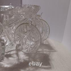 1960's Anchor Hocking (EAPC) Punch Bowl, Ladle, 12 Cups/11 Hangers, original