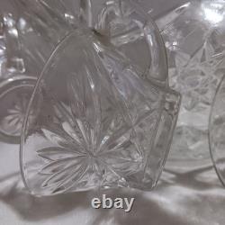 1960's Anchor Hocking (EAPC) Punch Bowl, Ladle, 12 Cups/11 Hangers, original