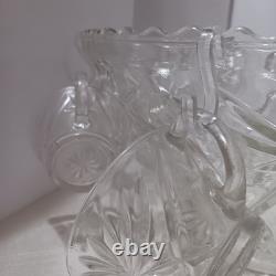 1960's Anchor Hocking (EAPC) Punch Bowl, Ladle, 12 Cups/11 Hangers, original