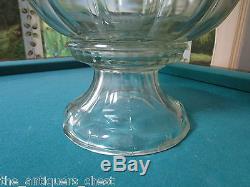 1962 Indiana Glass Co. Colonial Paneled PUNCH BOWL withScalloped Rim no cups