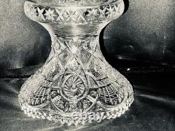 2 Pc. Imperial Glass Whirling Star Clear Punch Bowl No Cups
