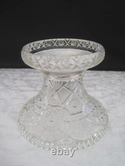 2 Pc. Imperial Glass Whirling Star or Pin Wheel Clear Punch Bowl No Cups