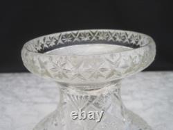 2 Pc. Imperial Glass Whirling Star or Pin Wheel Clear Punch Bowl No Cups