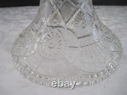 2 Pc. Imperial Glass Whirling Star or Pin Wheel Clear Punch Bowl No Cups