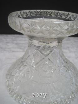 2 Pc. Imperial Glass Whirling Star or Pin Wheel Clear Punch Bowl No Cups